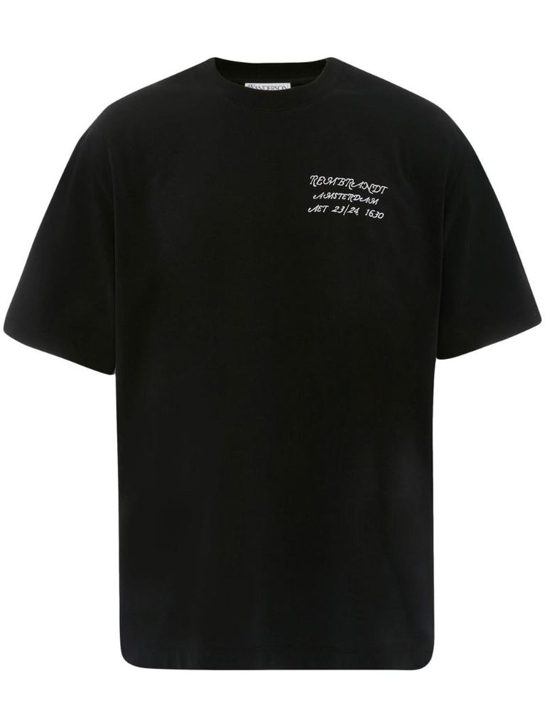 Black Rembrandt Cotton T-shirt