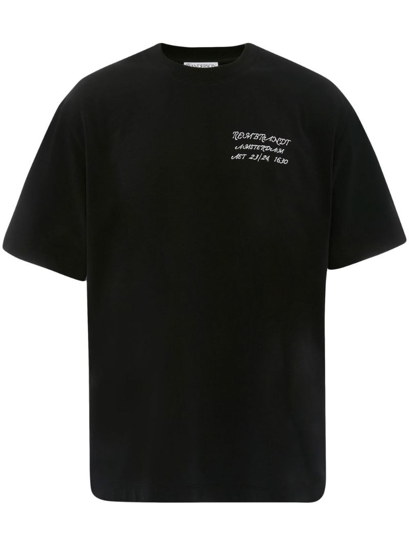 Black Rembrandt Cotton T-shirt
