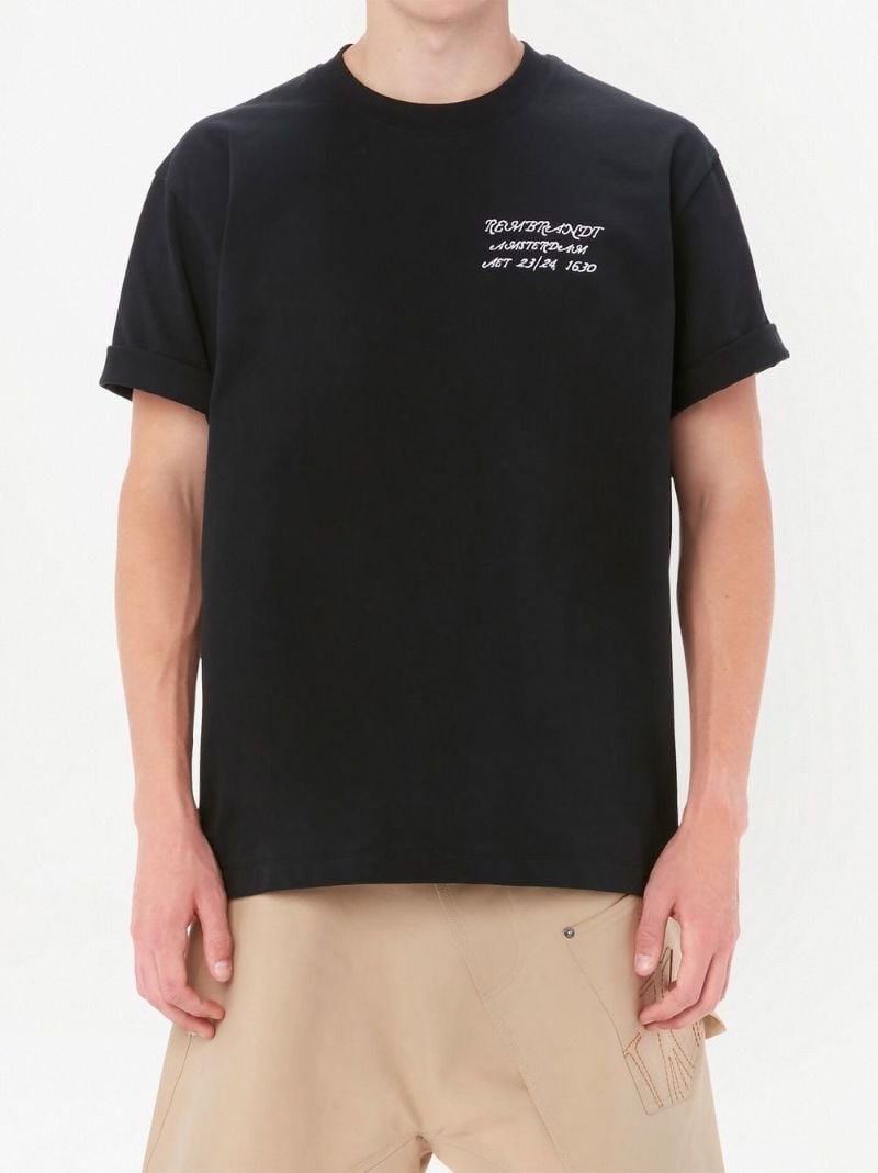 Black Rembrandt Cotton T-shirt