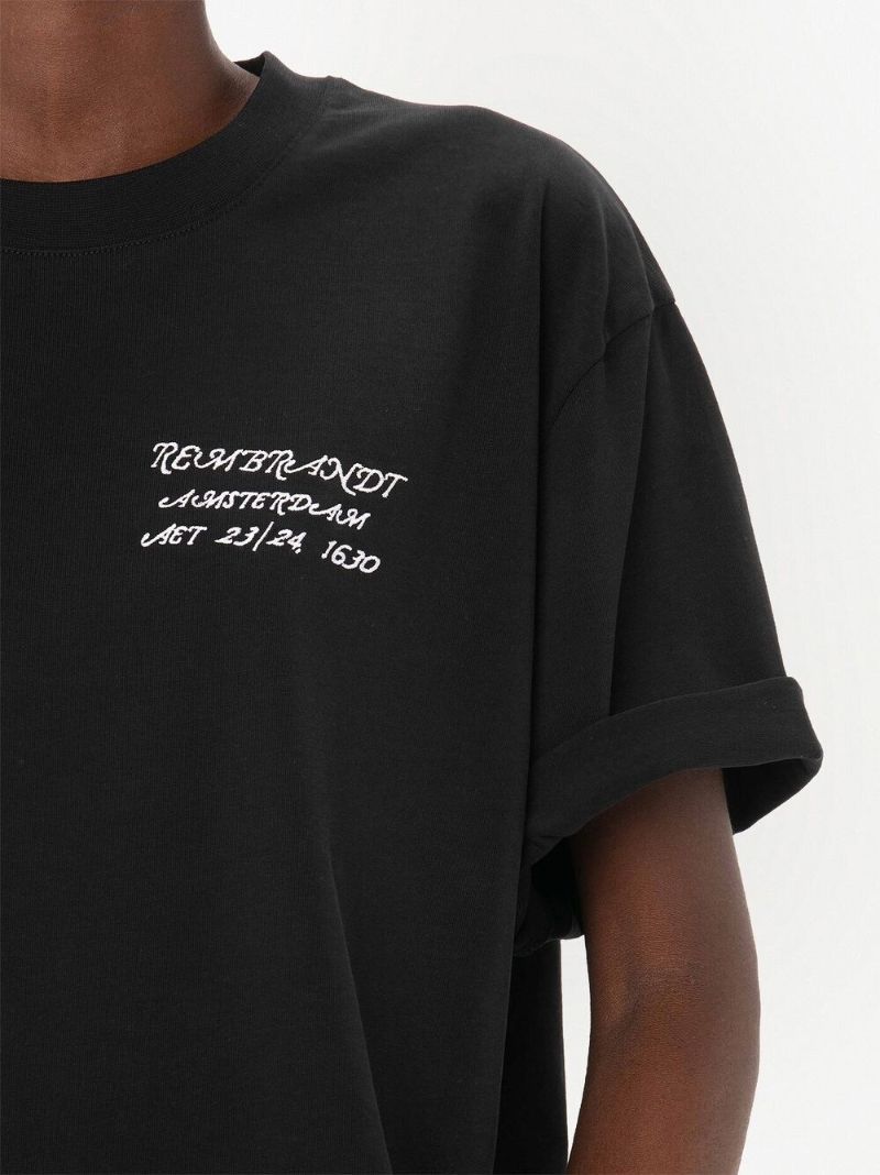 Black Rembrandt Cotton T-shirt