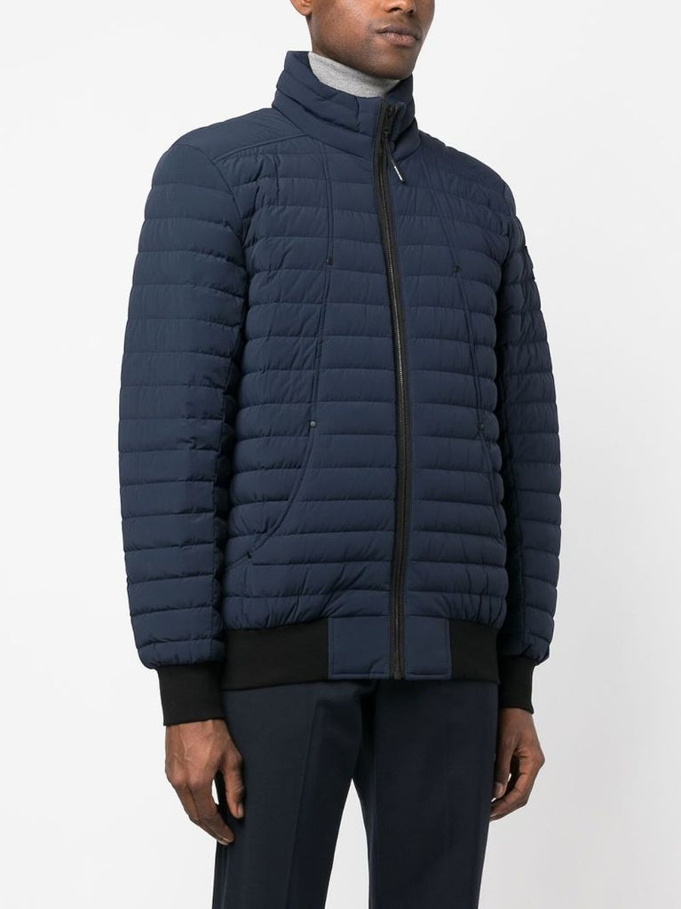Blue Keap Padded Bomber Jacket