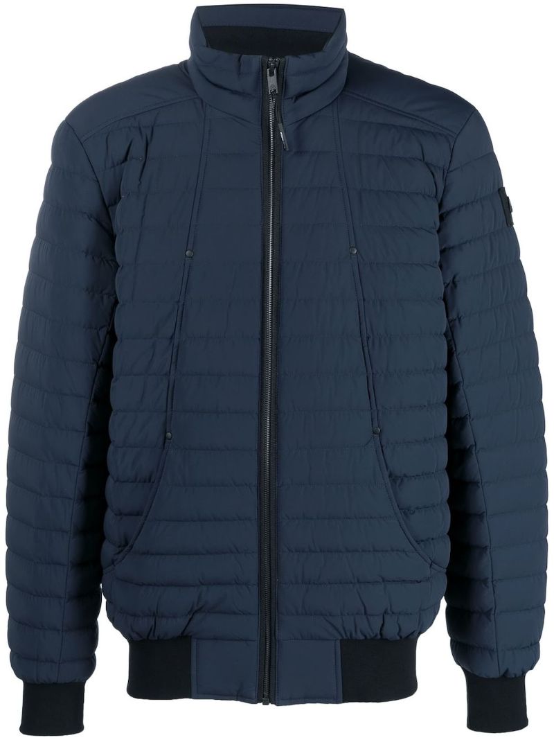 Blue Keap Padded Bomber Jacket