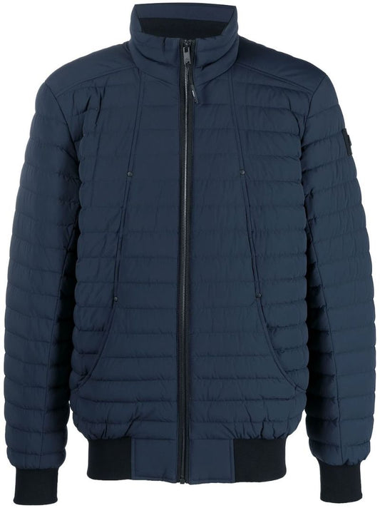 Blue Keap Padded Bomber Jacket