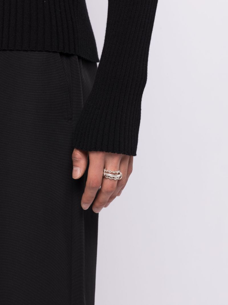 X Hoorsenbuhs Sterling Silver Microdame Ring