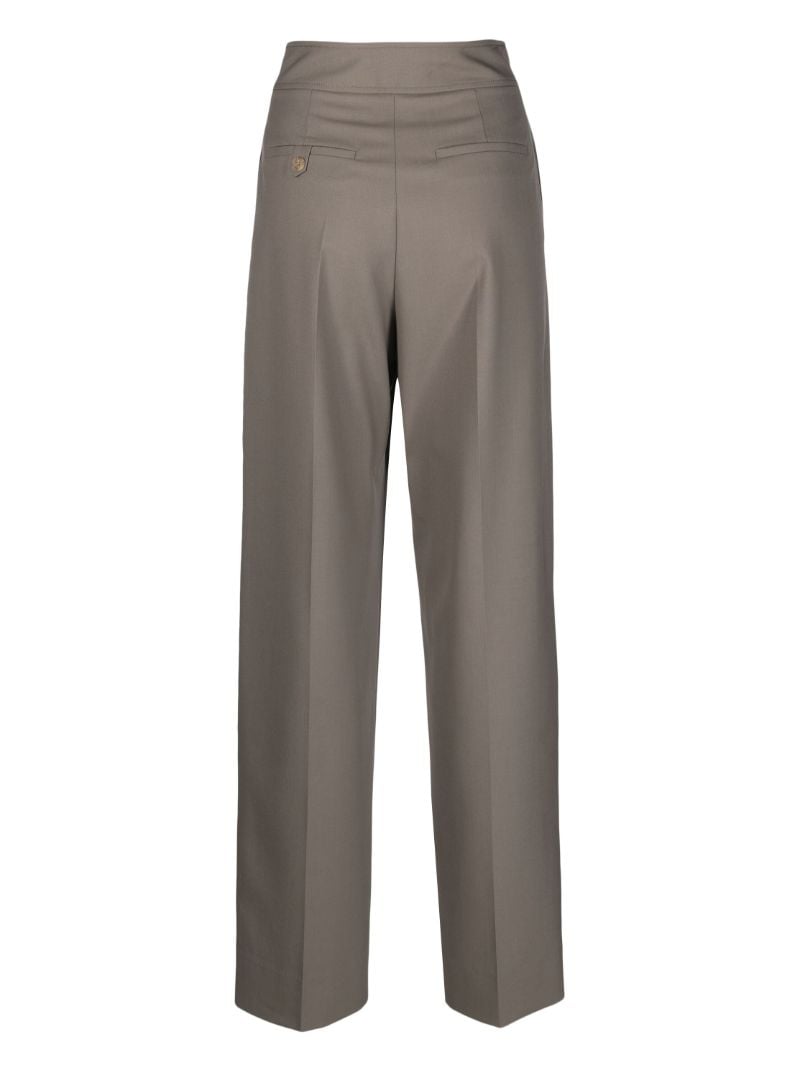 Grey Piper Wide-leg Trousers