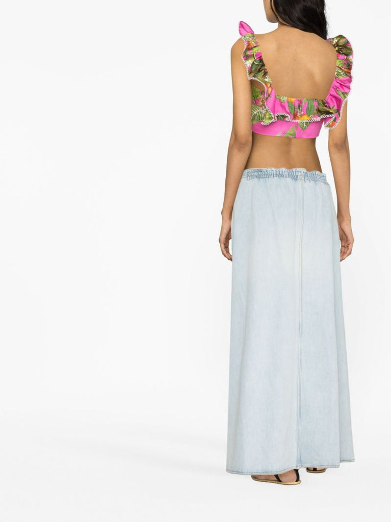 Pink Jazz Cropped Top