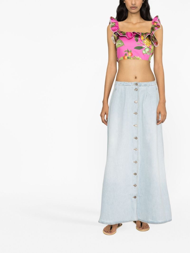 Pink Jazz Cropped Top