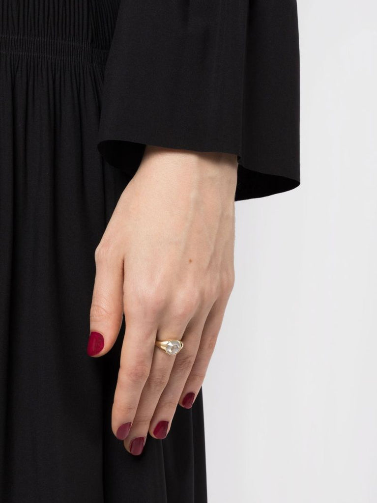 18k Yellow Gold the Lenny Diamond Ring