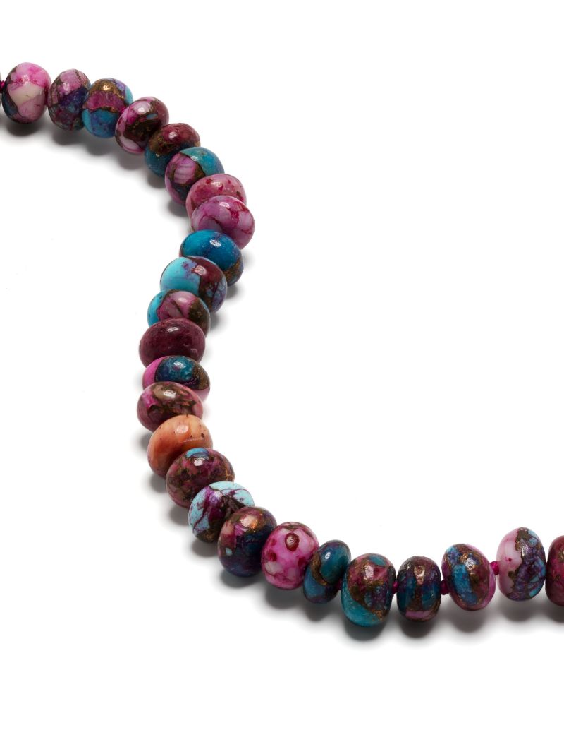 14k Yellow Gold Dahlia Turquoise Bead Bracelet