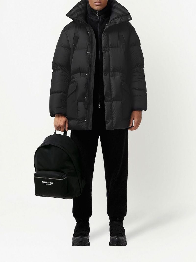 Black Logo-appliquÃ_x0083_Â© Backpack