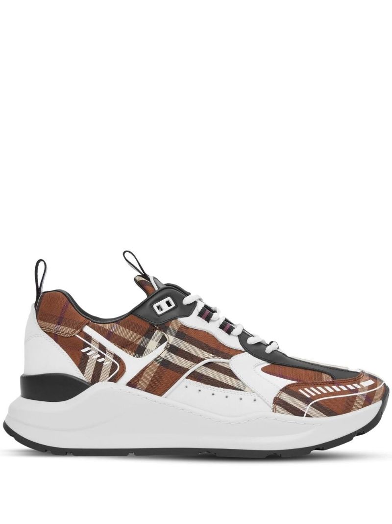 Brown Vintage Check Sneakers