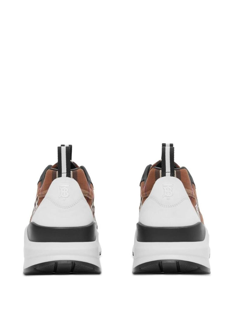 Brown Vintage Check Sneakers