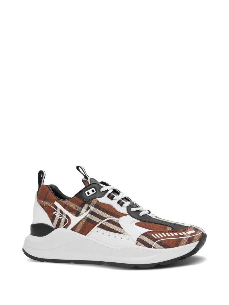 Brown Vintage Check Sneakers