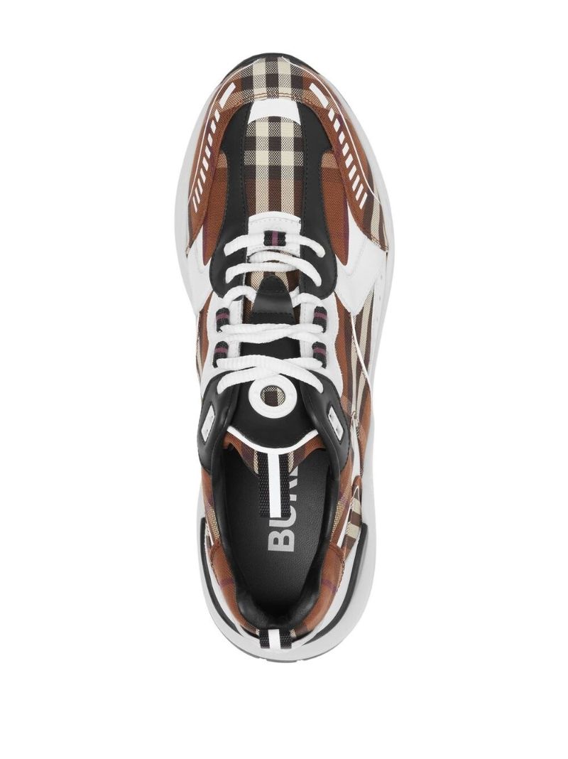 Brown Vintage Check Sneakers
