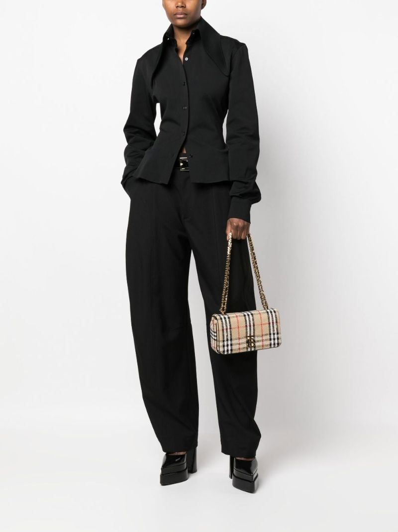 Neutral Lola Small Vintage Check BouclÃ_x0083_Â© Shoulder Bag