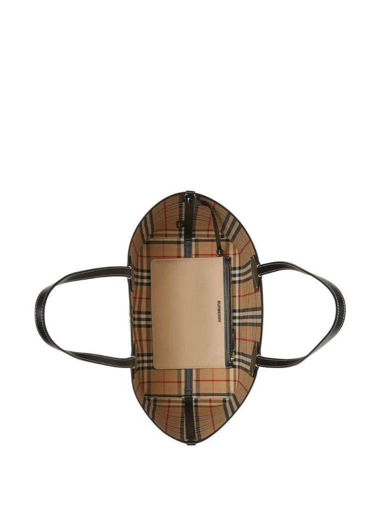 Beige Medium Heritage Tote Bag