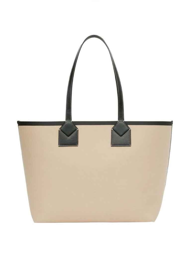 Beige Medium Heritage Tote Bag