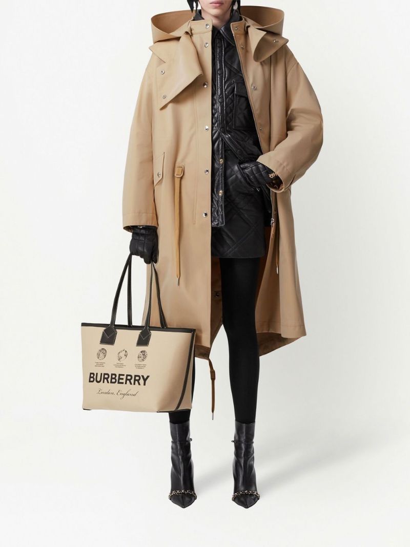 Beige Medium Heritage Tote Bag
