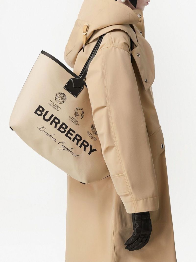 Beige Medium Heritage Tote Bag