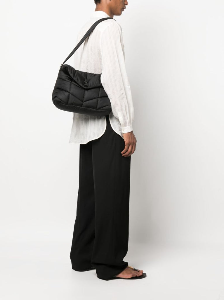 Black Loulou Puffer Shoulder Bag