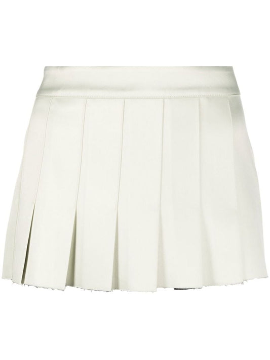 Yellow Nimue Pleated Mini Skirt