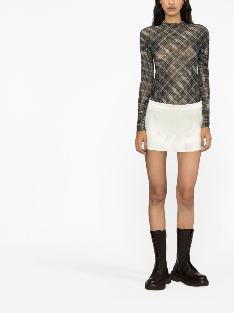 Yellow Nimue Pleated Mini Skirt