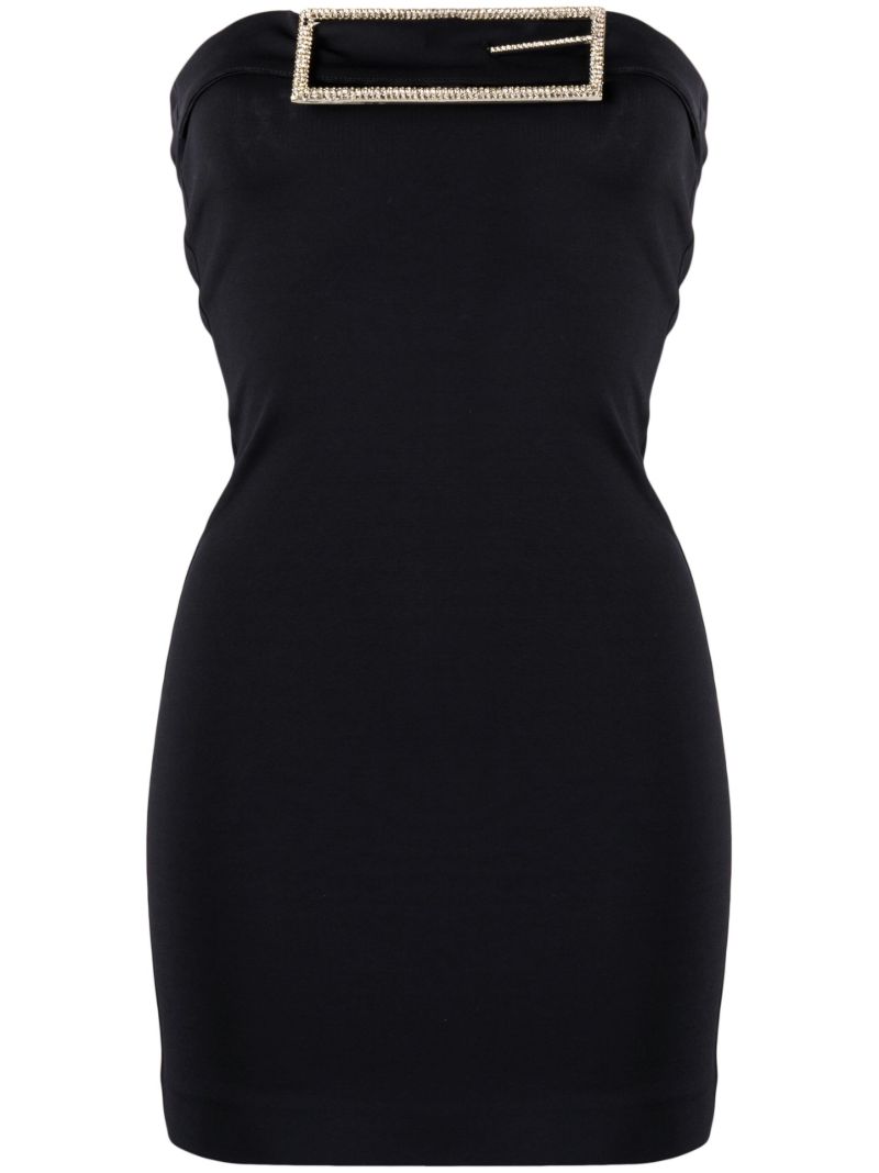 Black Althenea Buckle-detail Dress