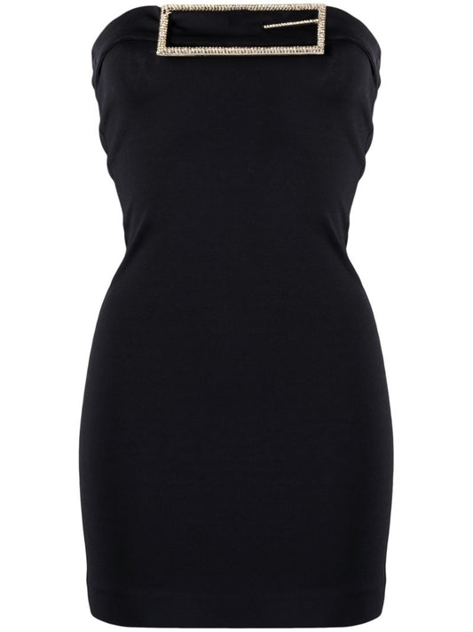 Black Althenea Buckle-detail Dress