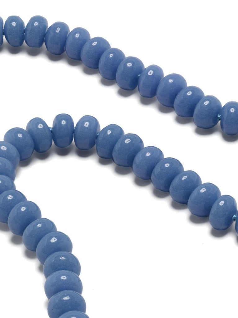14k Yellow Gold Aragonite Bead Necklace