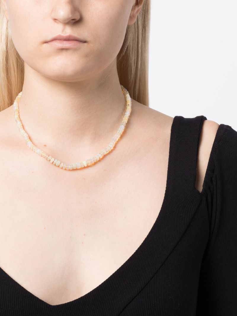 14k Yellow Gold Atlas Opal Necklace