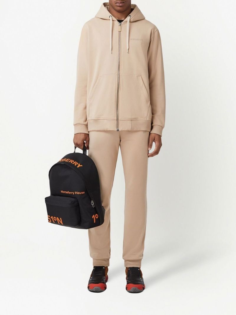 Neutral Logo Embroidered Track Pants