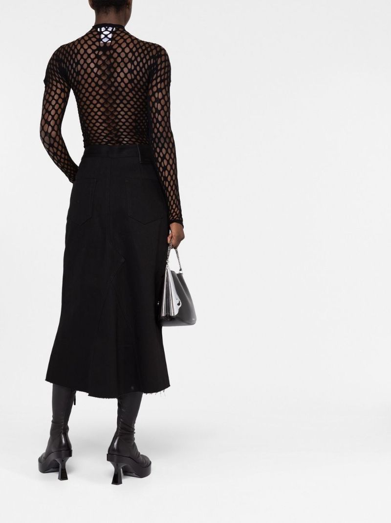 Black Mesh Top