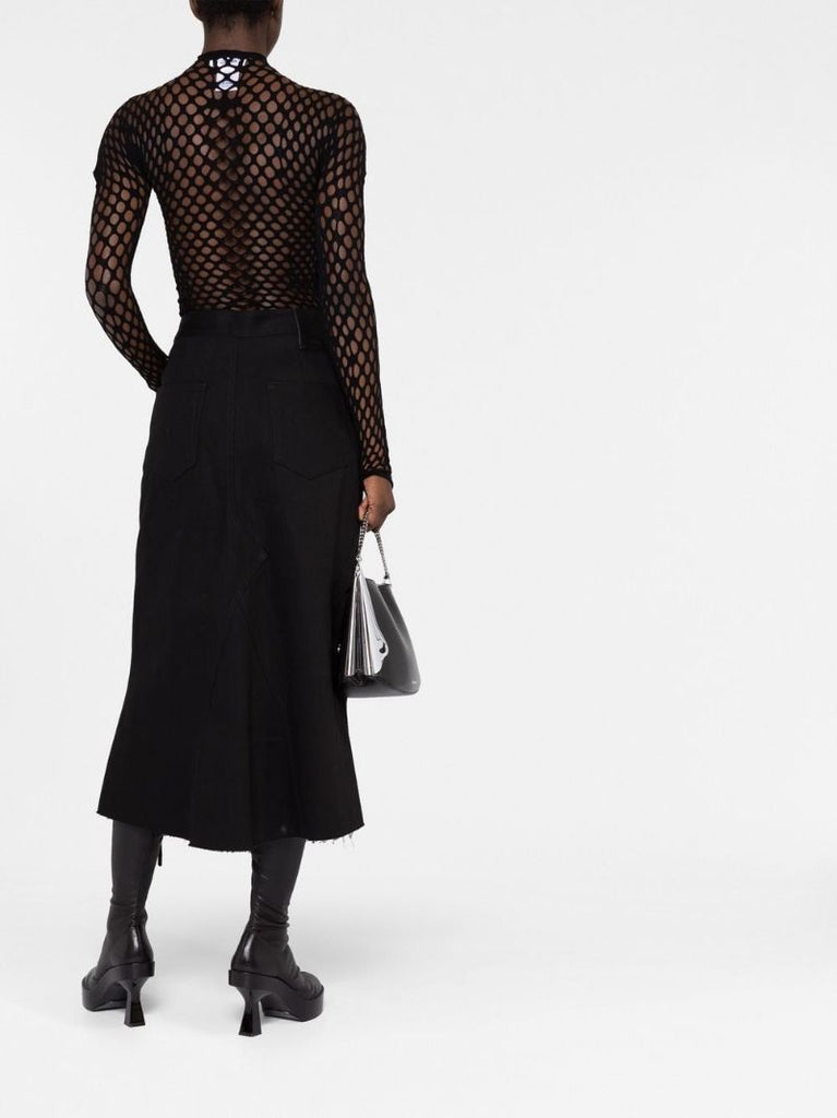 Black Mesh Top