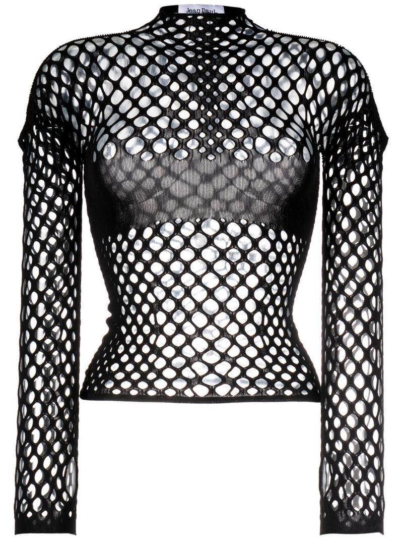 Black Mesh Top