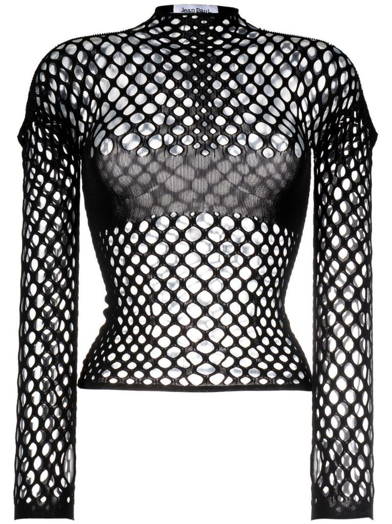 Black Mesh Top