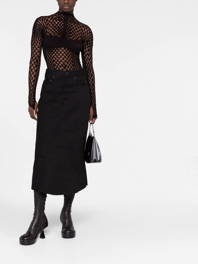 Black Mesh Top