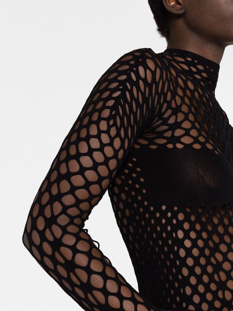 Black Mesh Top