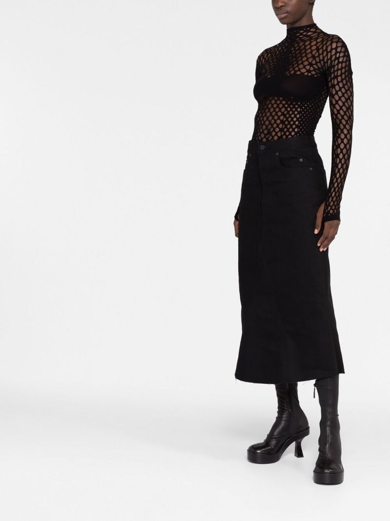 Black Mesh Top