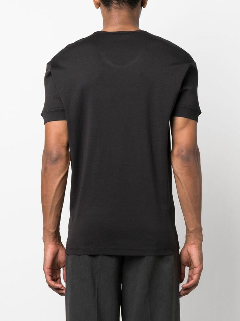 Black Short-sleeve Cotton T-shirt