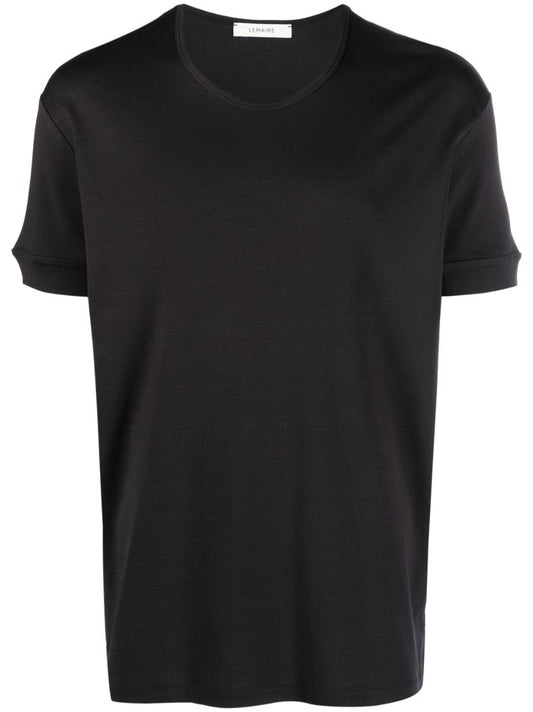 Black Short-sleeve Cotton T-shirt