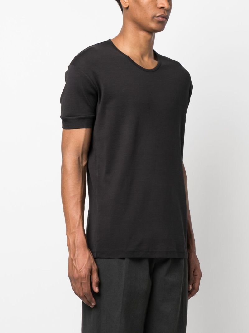 Black Short-sleeve Cotton T-shirt