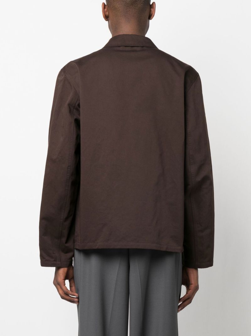 Brown Workwear Shirt Jacket
