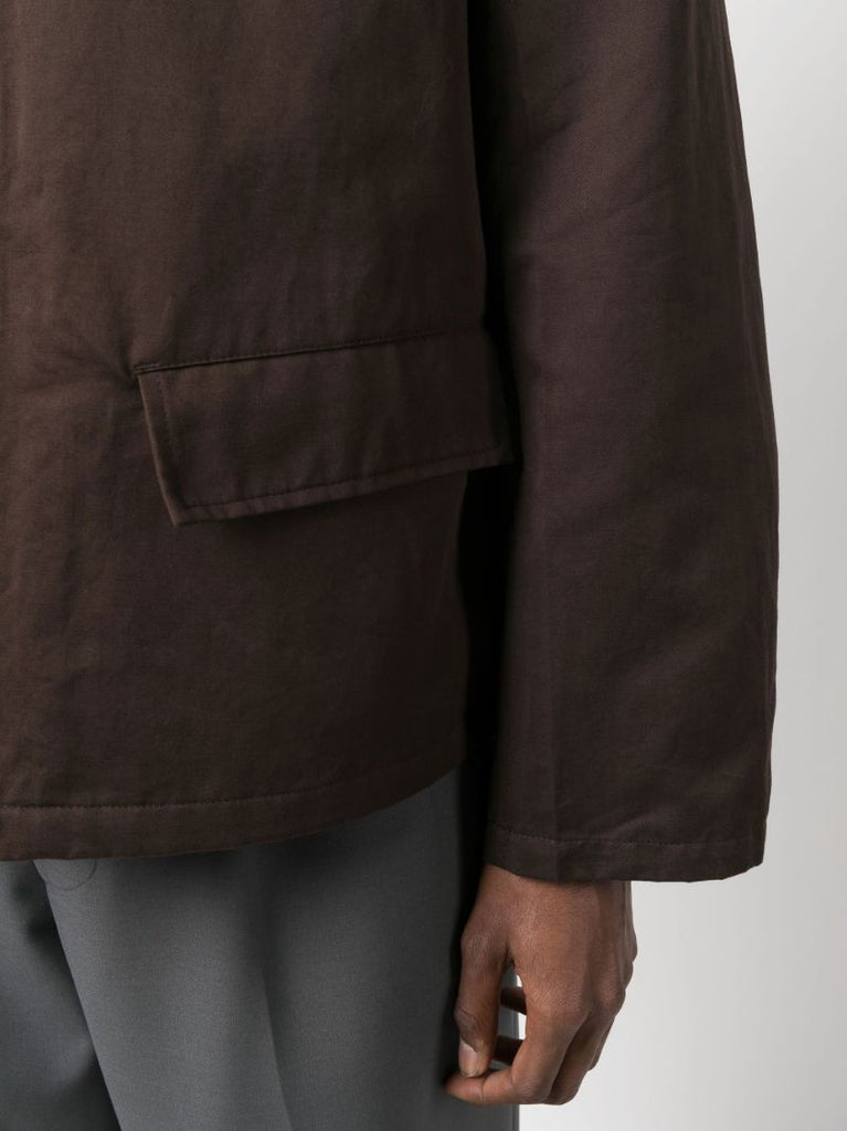 Brown Workwear Shirt Jacket
