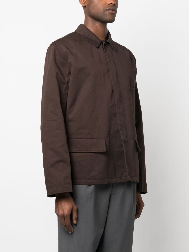 Brown Workwear Shirt Jacket