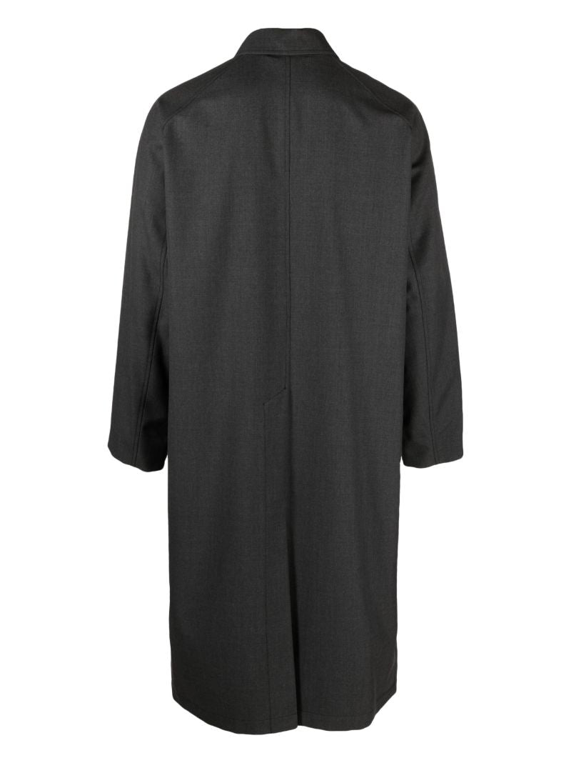 Grey Raglan Suit Single-breasted Coat