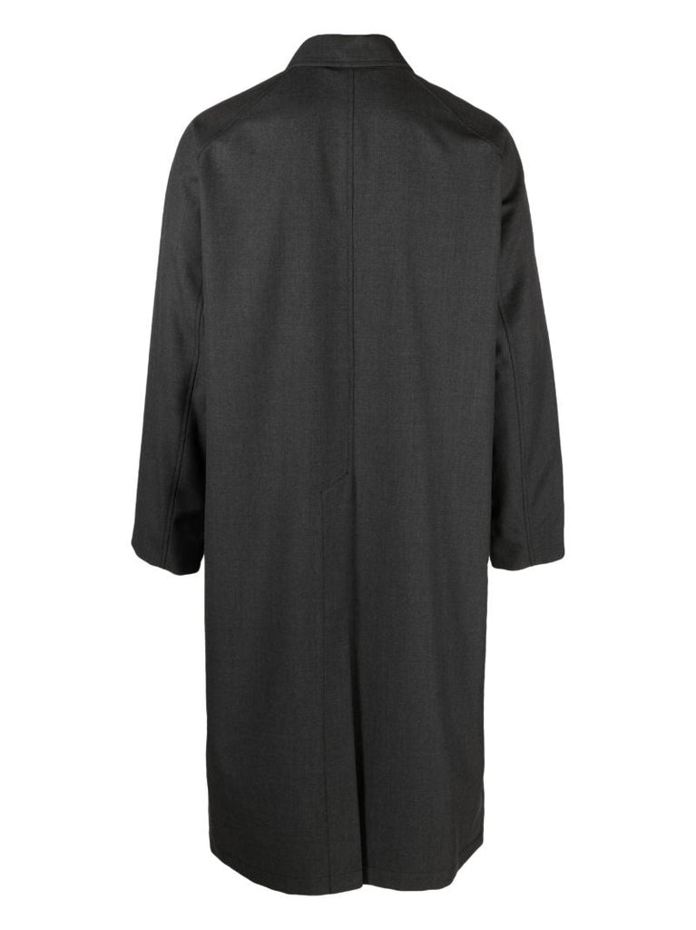 Grey Raglan Suit Single-breasted Coat