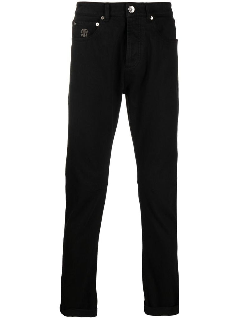 Black Straight Leg Jeans