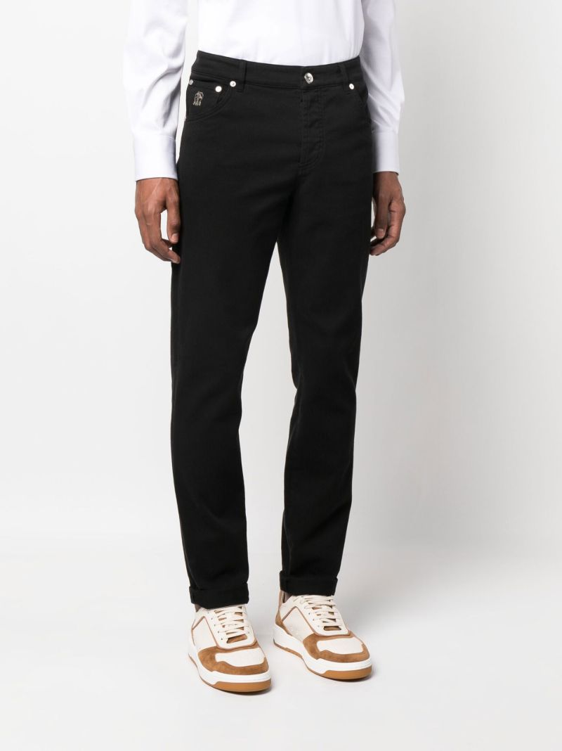 Black Straight Leg Jeans