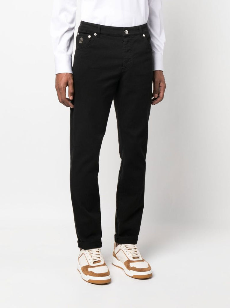 Black Straight Leg Jeans