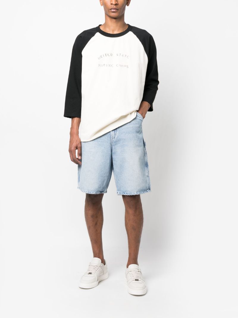 White Slogan Print T-shirt